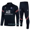 Sudadera De Entrenamiento Trajes Paris Saint-Germain Cremallera De Cuarto 2022-23 Azul - Niño